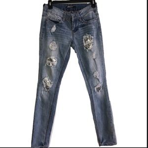 Dollhouse Sequin Ripped Jeans